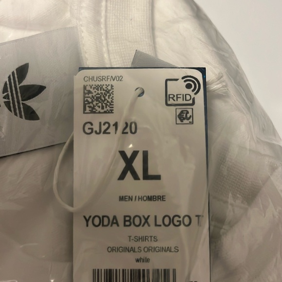 Adidas Yoda Star Wars Box Logo T Shirt new Mens Size XL - Picture 4 of 5